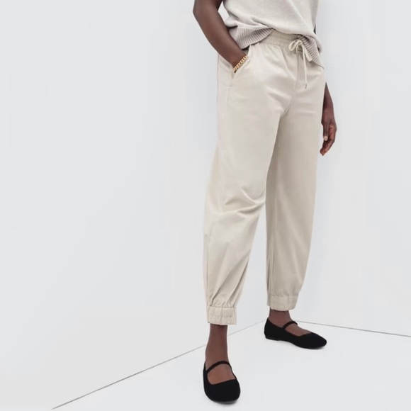 Everlane Pants - Everlane Organic Cotton The Easy Snap Bottom Jogger Pants Size L